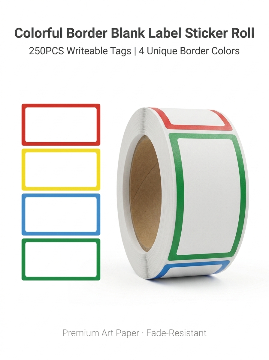 Food Storage Labels - 250 قطعة/لفة كتب تخزين اسم ملصقات
