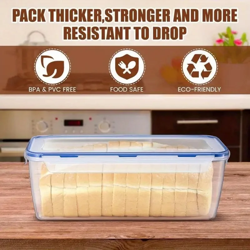 صندوق تخزين الخبز البلاستيكي،  - مراجعة Food Storage With Dividers وسعره