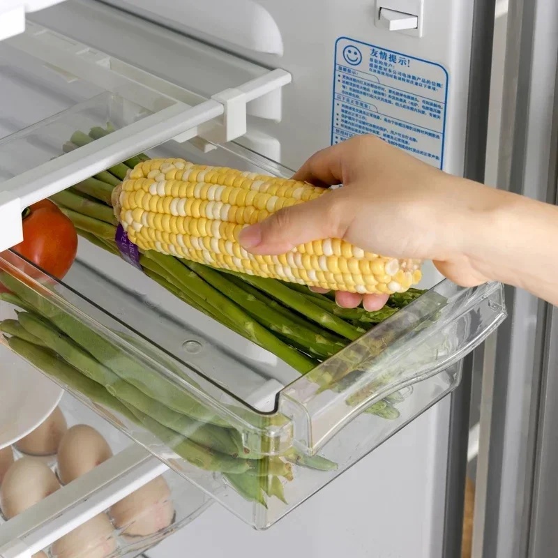 صندوق تخزين معلق منزلق للثلاجة - مراجعة Food Storage With Dividers وسعره