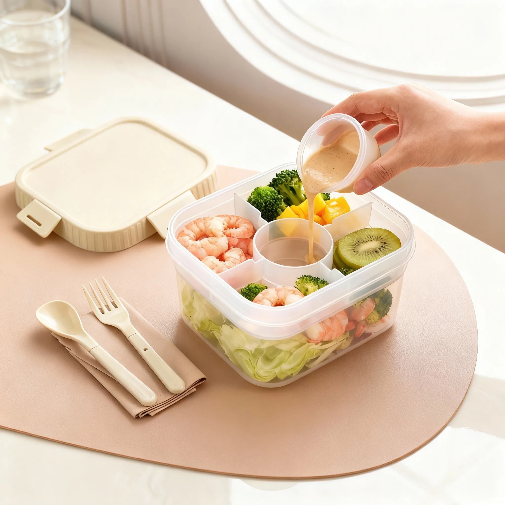 علبة طعام بلاستيكية محمولة ذات - مراجعة Food Storage Oven Safe وسعره